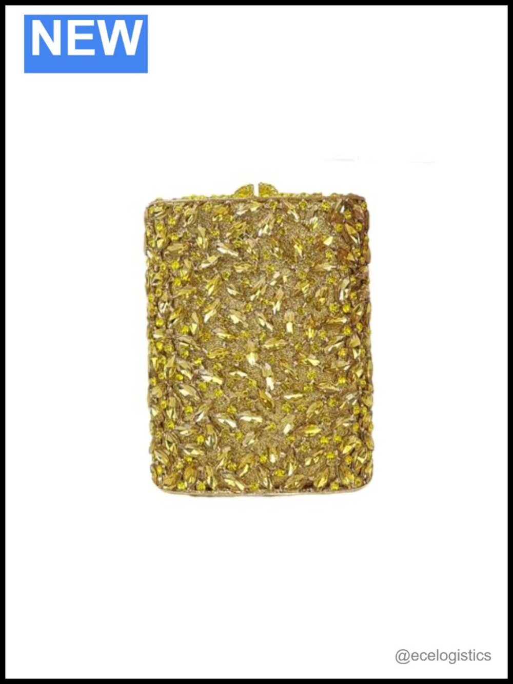 Rhinestone Crystal Clutch Purse Flask Shape Evening Bag Party